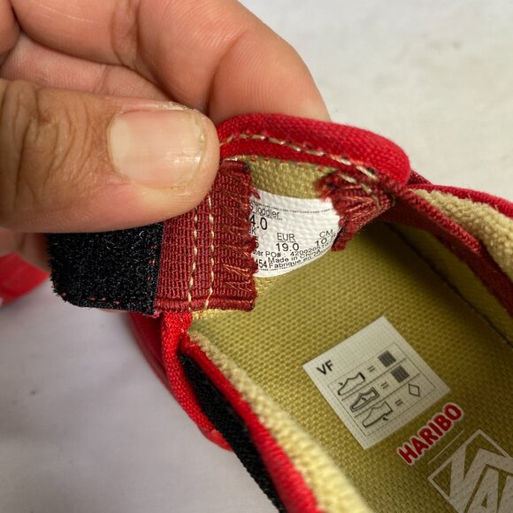 VANS X HAIRBO BEAR RED Classic Slip-On Toddler SHOES 4.0 - Picture 4 of 5